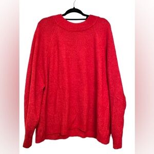 GAP Oversized Waffle Mock Neck Sweater